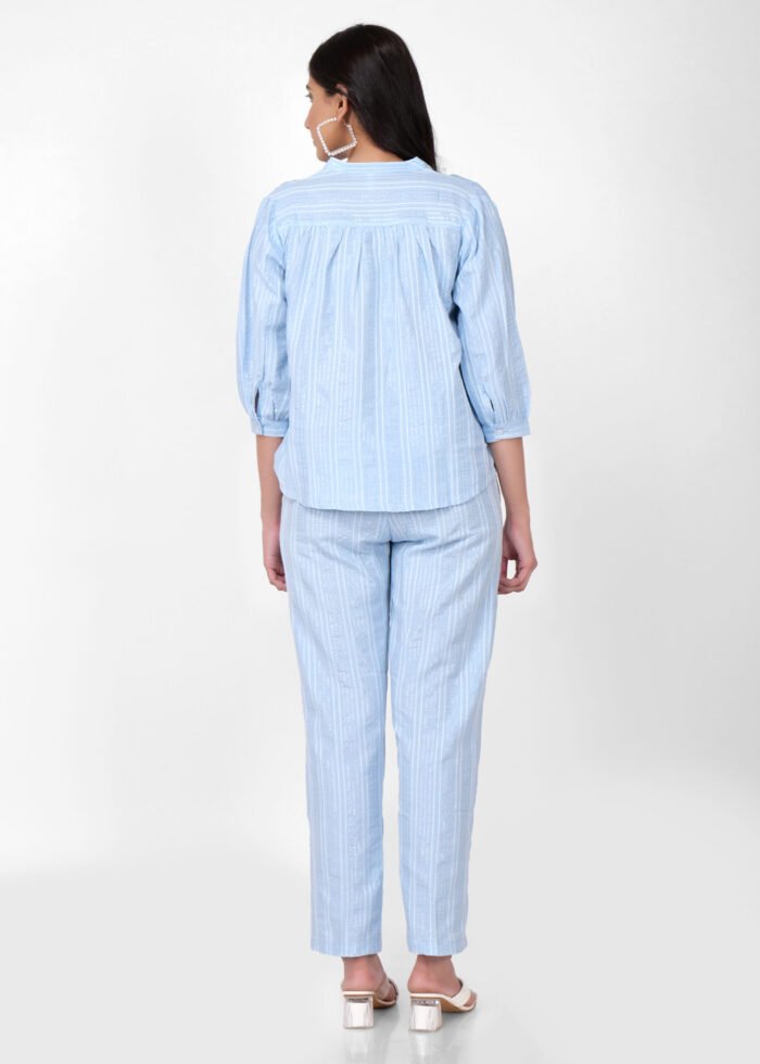 Savera - Pastel Sky Blue Comfy Coord set - Image 7