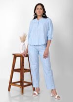 Sky Blue Comfy Cotton Coord set