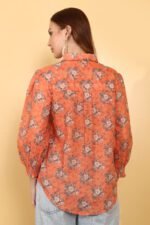 *Rust Cotton Shifli Shirt - Image 9
