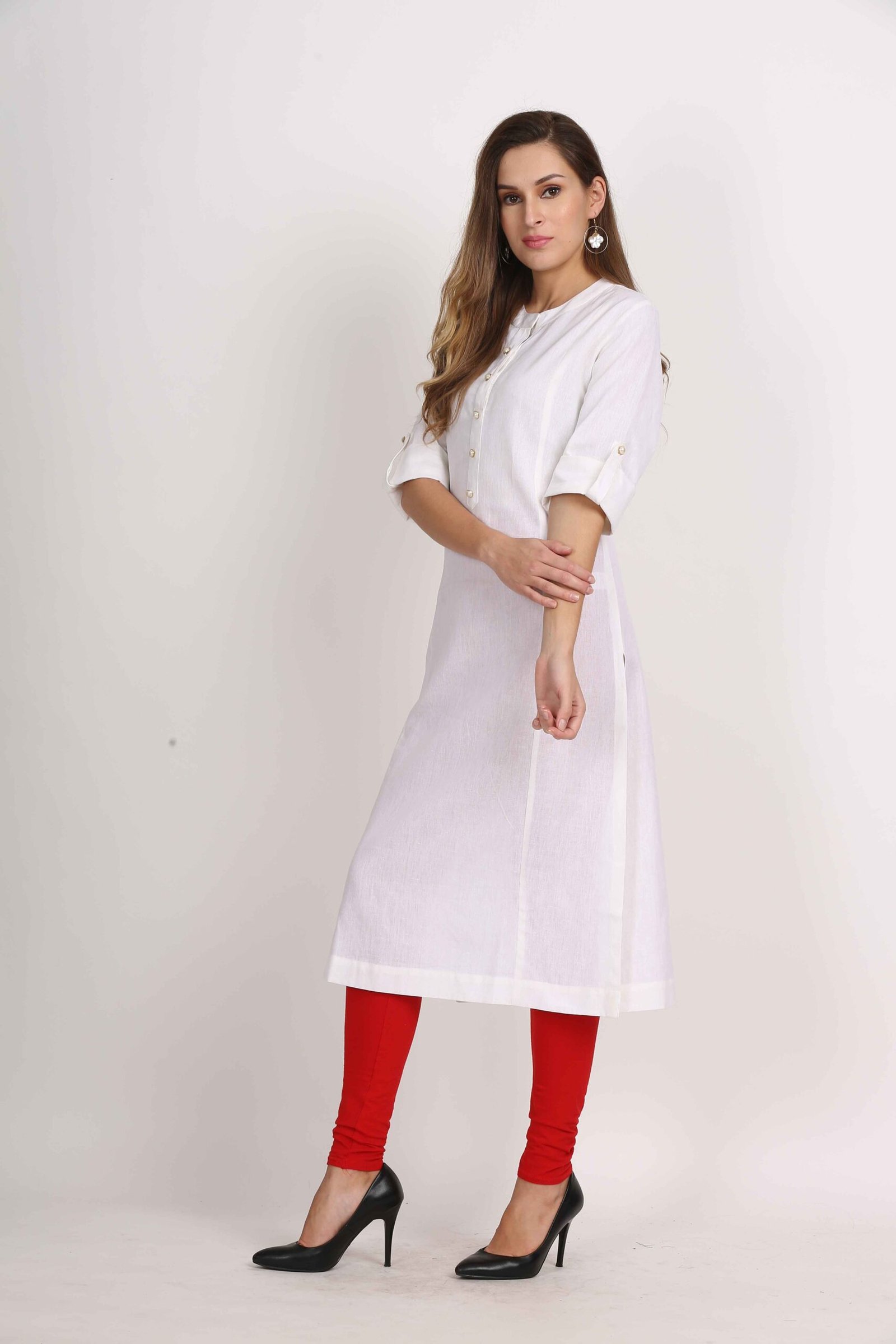 JIV0000005 (3) Cotton Flex Straight Kurta with Folding Sleeves - Image 14